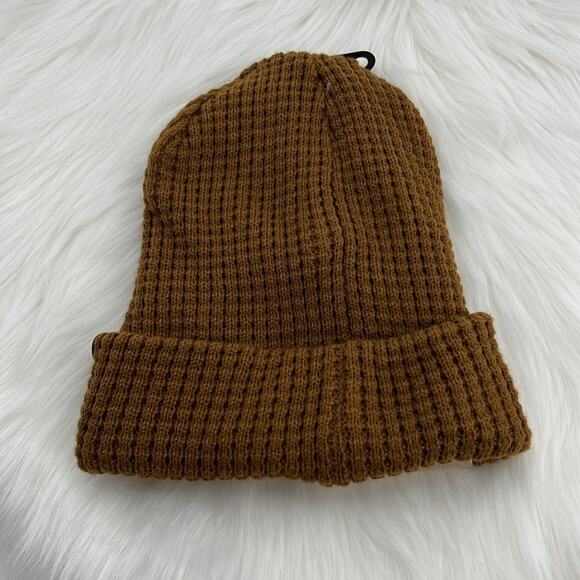 Levi's Men's Superior Warmth reversible Waffle Knit Beanie - Tan - NWT - Picture 5 of 5
